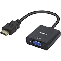 BENFEI Adaptador HDMI a VGA 1080P Convertidor de Vídeo para PC- TV- Ordenadores Portátiles y Otros Dispositivos HDMI…